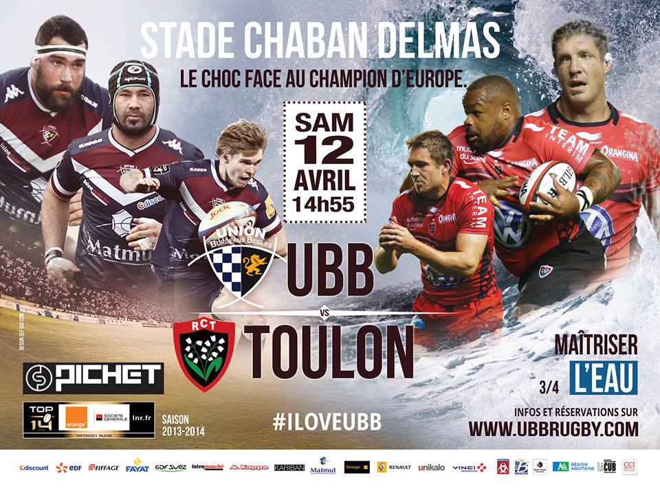 BordeauxBègles Toulon L’affiche du match Blog RCT